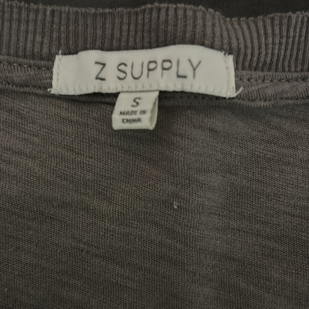 fossil colored long sleeve shirt